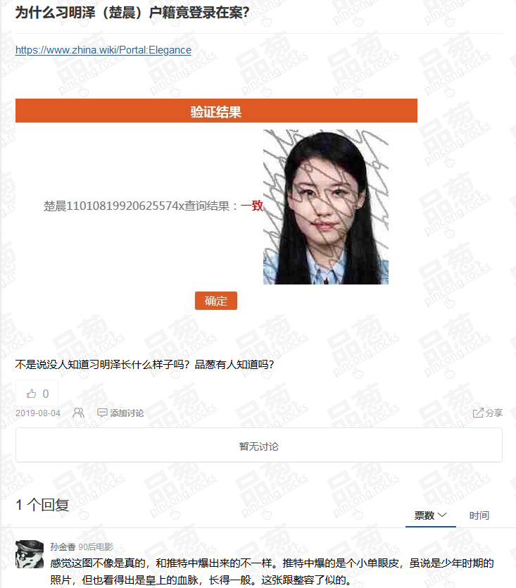 楚晨 （疑似习近平之女）