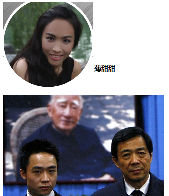 薄熙来和明星的私生女，原名薄甜甜，由薄熙永代持