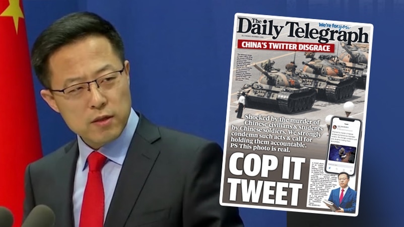 赵立坚，六四，坦克人