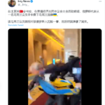 国际会议俄国官员抢乌克兰国旗被乌克兰民选官员痛揍