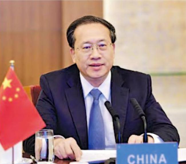 马朝旭出席金砖国外长线上特别会议