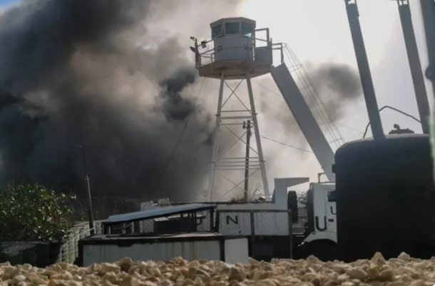 中国宣称会帮助真主党，却在发言完三小时，不堪炮火攻击，惨兮兮撤走。 图 来源：Ｘ@Lawrenc09874431