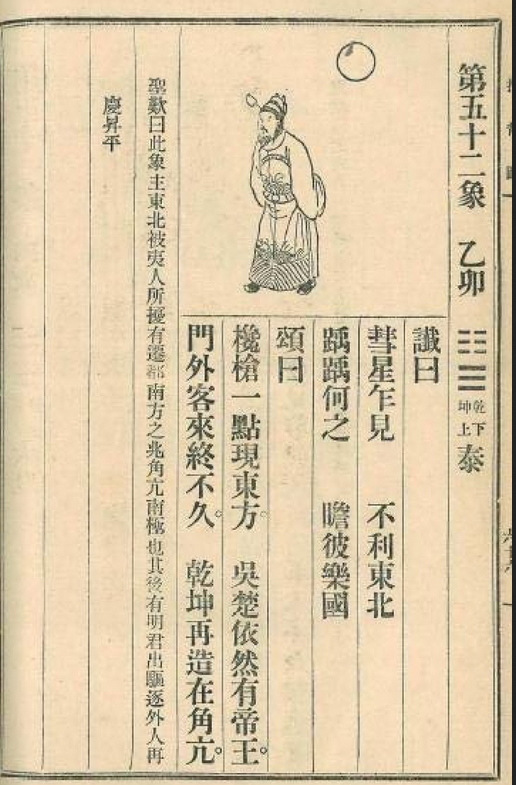 推背图第五十二象 乙卯 乾下坤上 地天泰